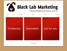 Tablet Screenshot of blacklabmarketing.com